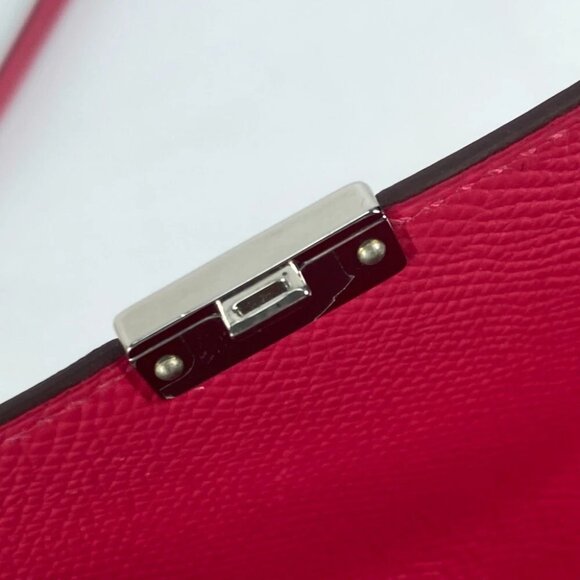 HERMES Bag Pochette Click 16 Crossbody Shoulder Bag Epsom pink